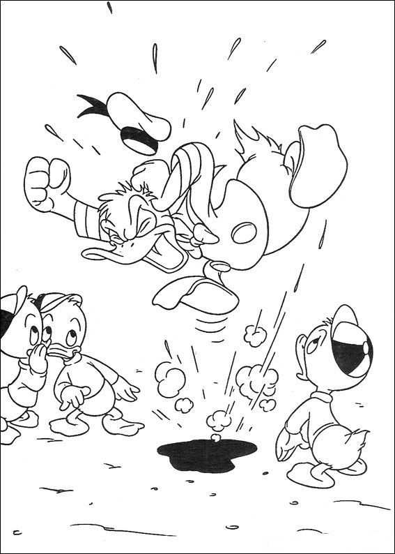 Huey dewey and louie coloring pages