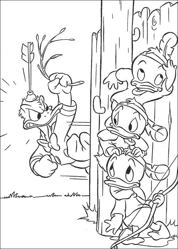 Huey dewey and louie coloring pages