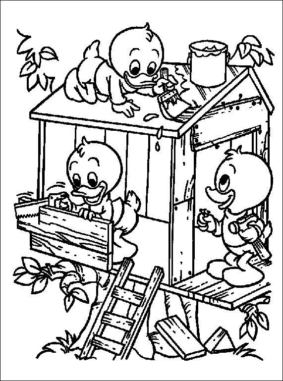 Huey dewey and louie coloring pages