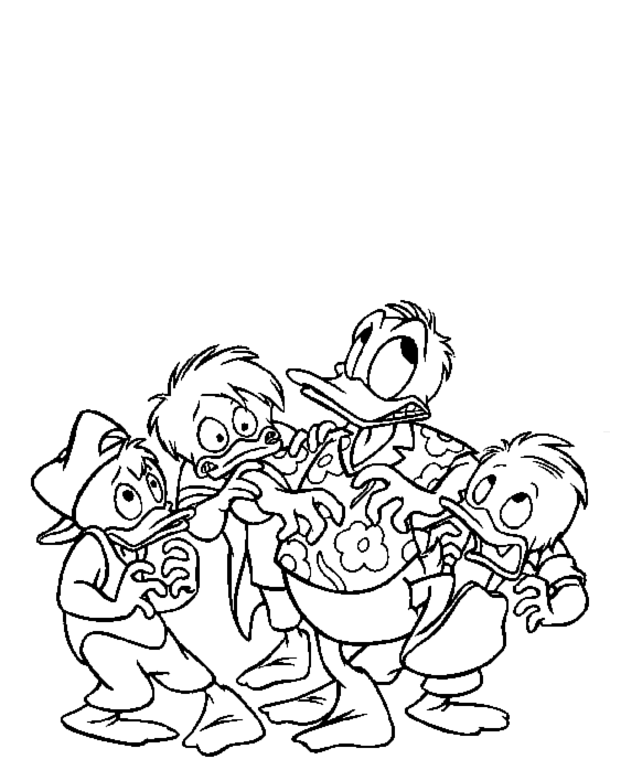 Huey dewey and louie coloring pages