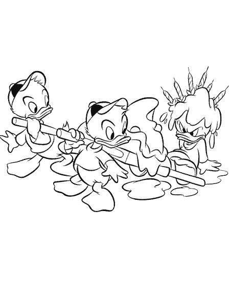 Huey dewey and louie coloring pages