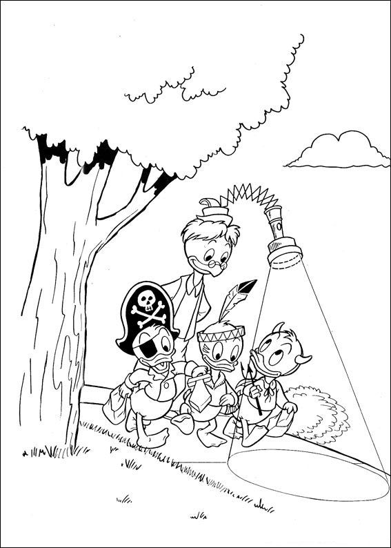 Huey dewey and louie coloring pages