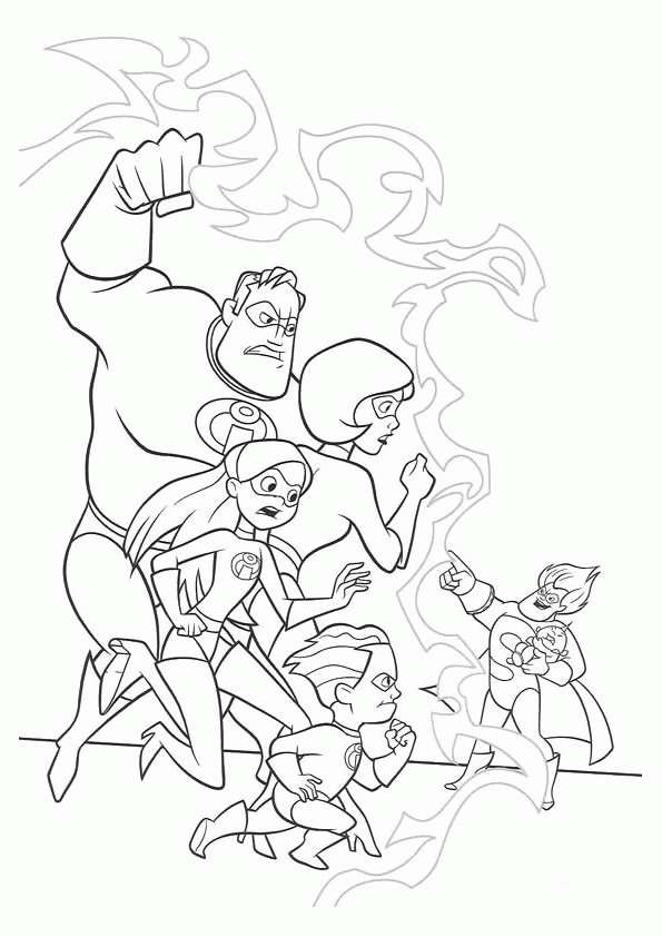 Incredibles coloring pages