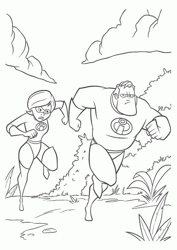 Incredibles coloring pages