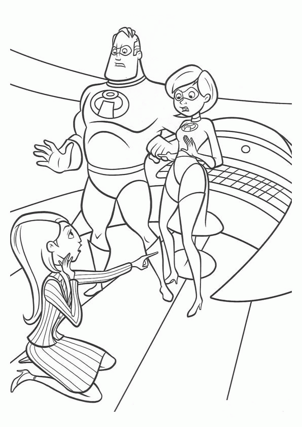 Download Coloring Page Disney Coloring Page Incredibles | PicGifs.com