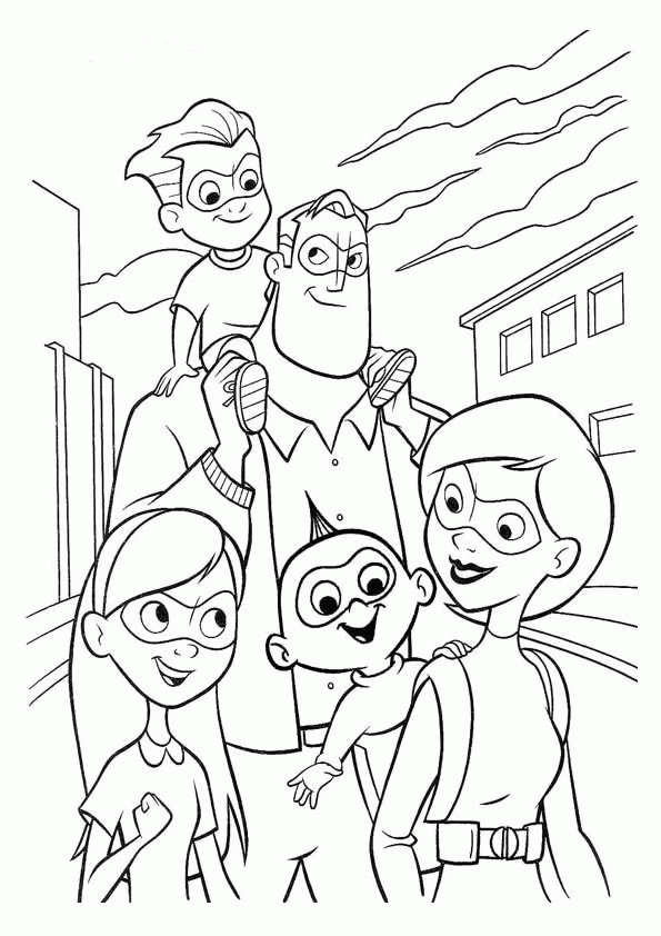 Incredibles coloring pages