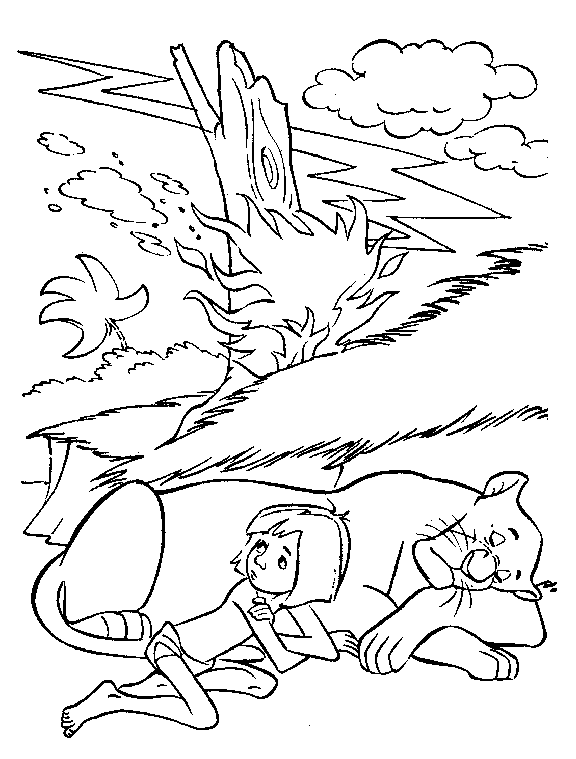 Junglebook coloring pages