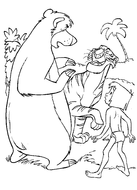 Junglebook coloring pages