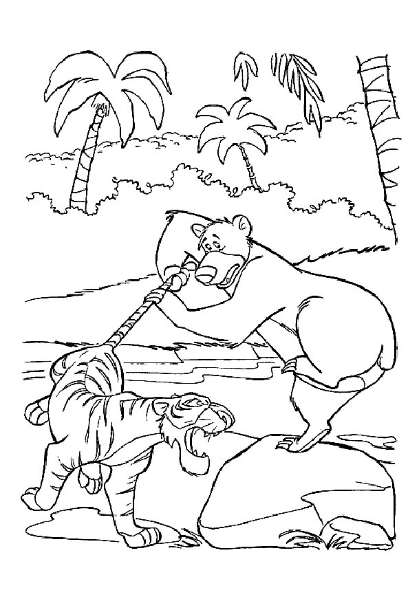 Junglebook coloring pages