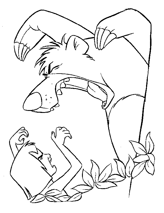 Junglebook coloring pages