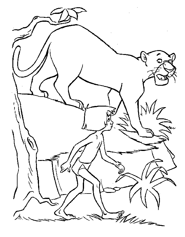 Junglebook coloring pages