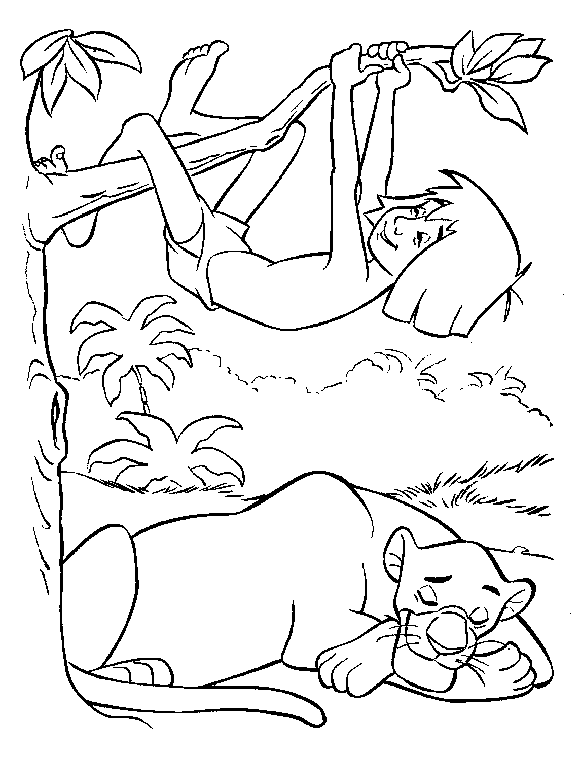 Junglebook coloring pages