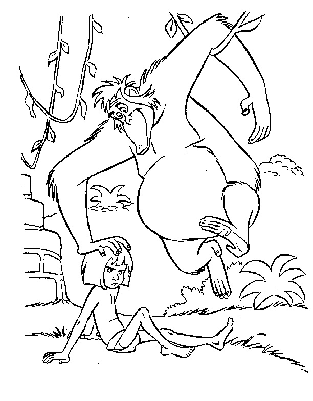 Junglebook coloring pages