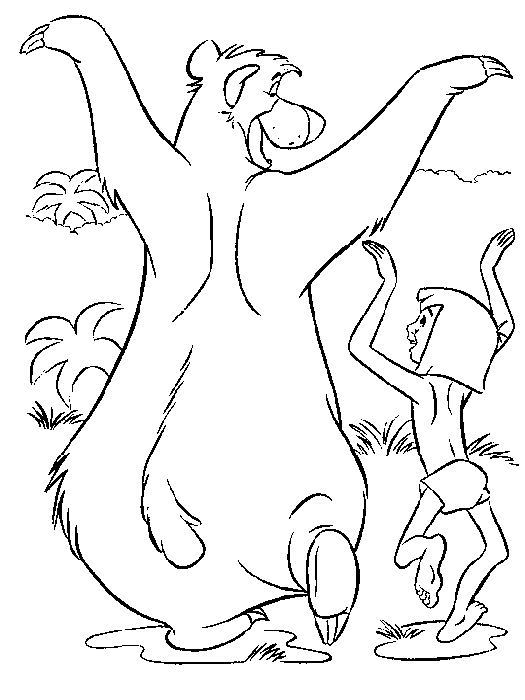 Junglebook coloring pages