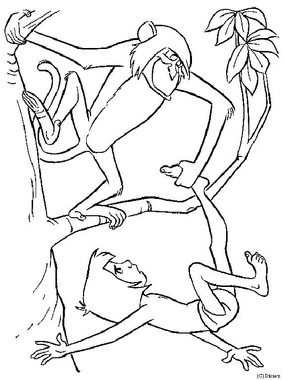 Junglebook coloring pages