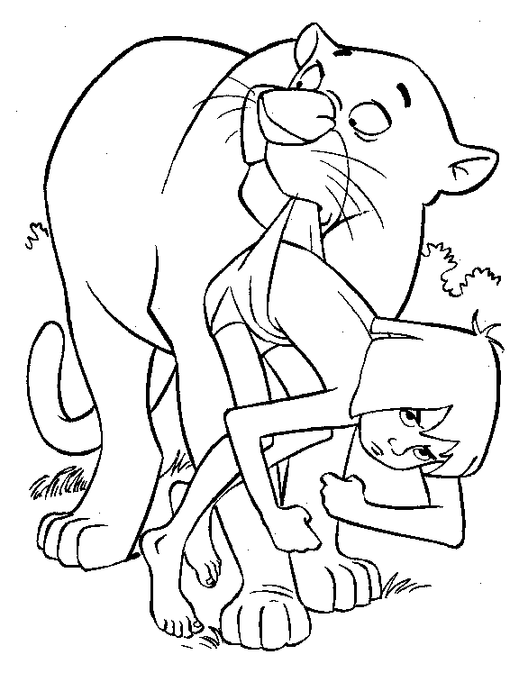 Junglebook coloring pages