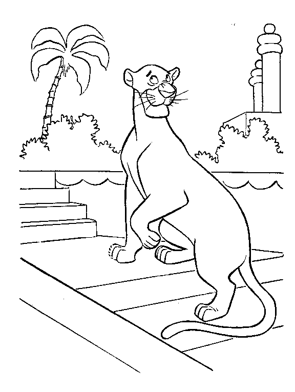 Junglebook coloring pages