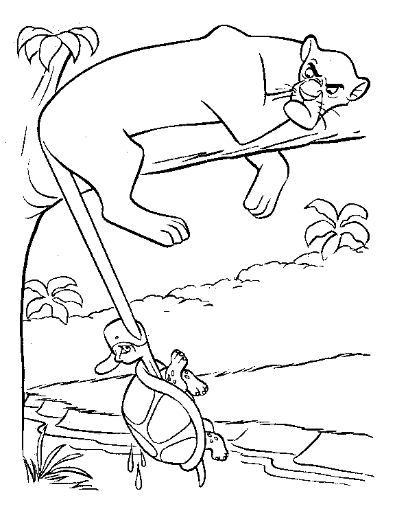 Junglebook coloring pages