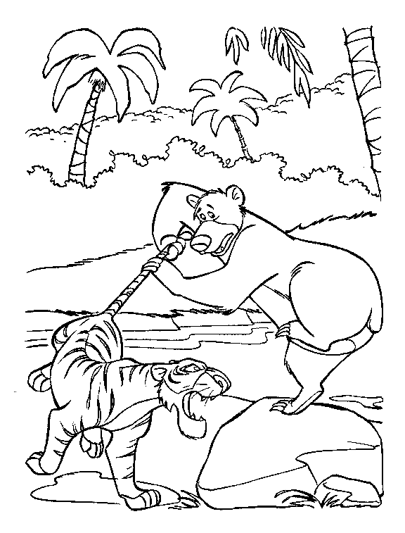 Junglebook coloring pages