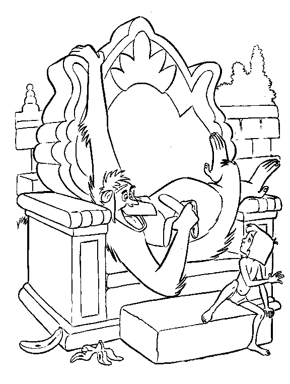 Junglebook coloring pages