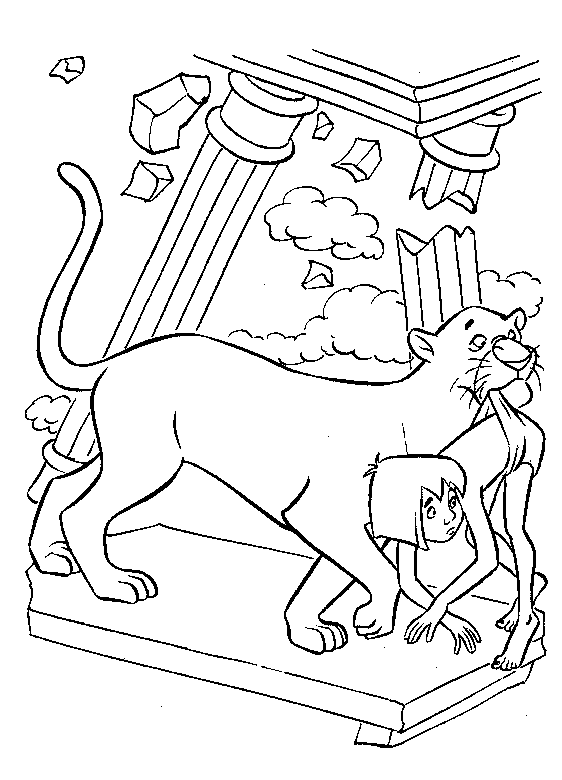 Junglebook coloring pages