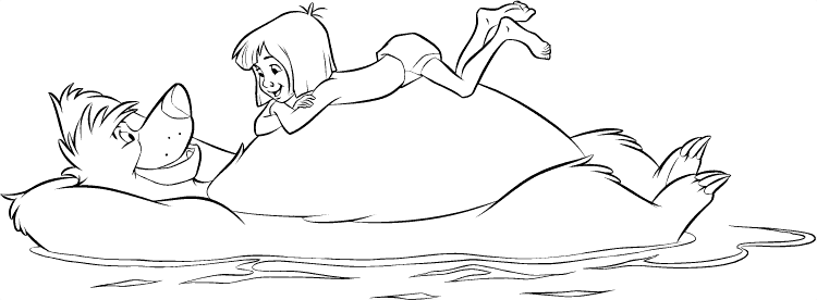 Junglebook coloring pages