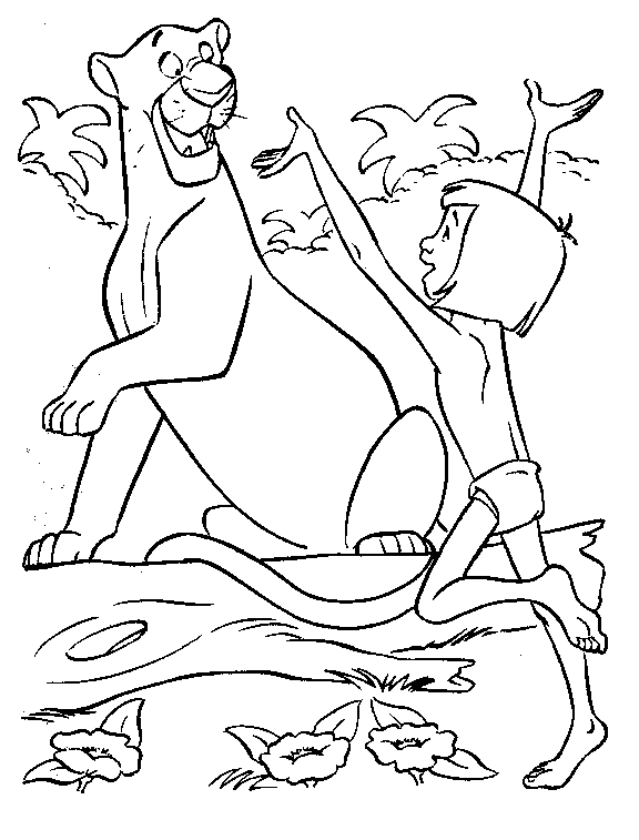 Junglebook coloring pages