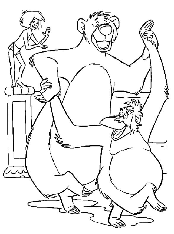 Junglebook coloring pages