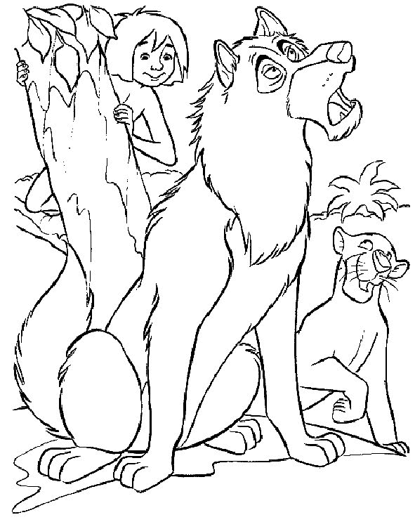 Junglebook coloring pages