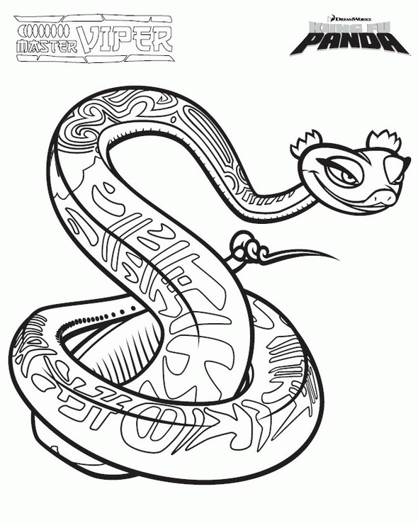 Kung fu panda coloring pages