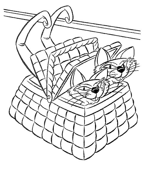 Lady and the tramp coloring pages