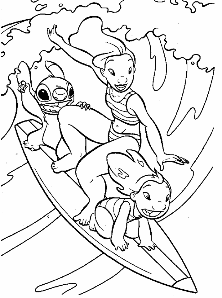 Lilo and stich coloring pages