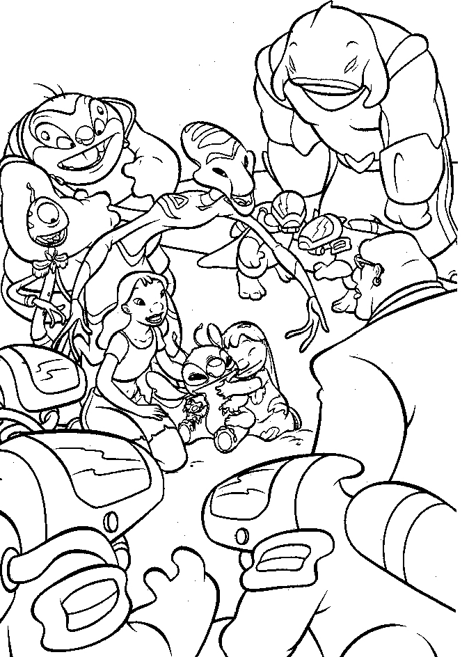 Lilo and stich coloring pages