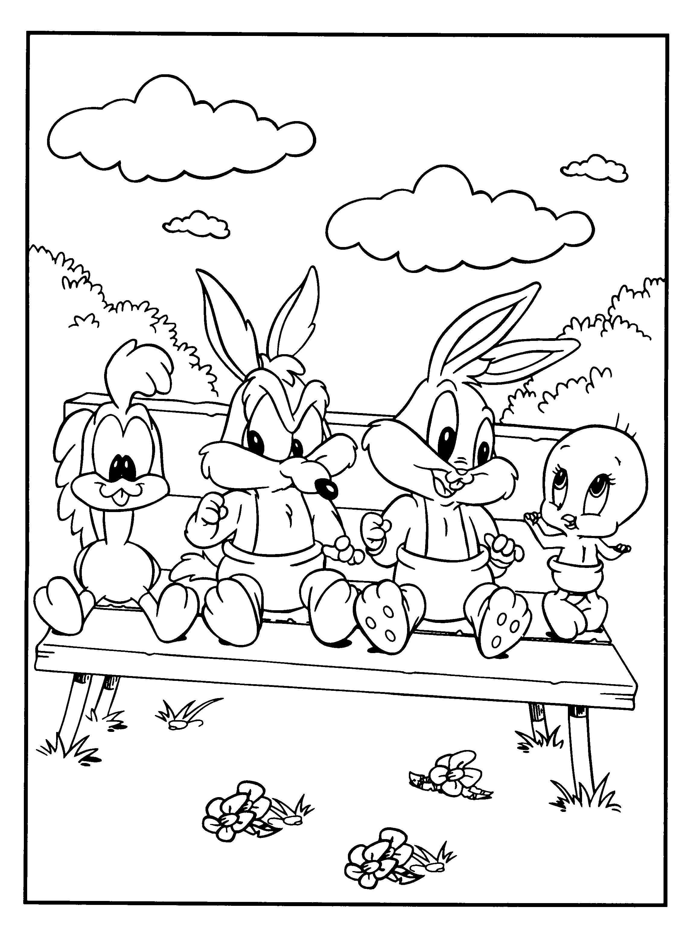 Looney tunes coloring pages