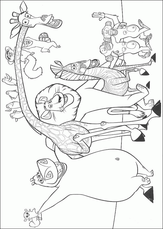 Madagascar coloring pages