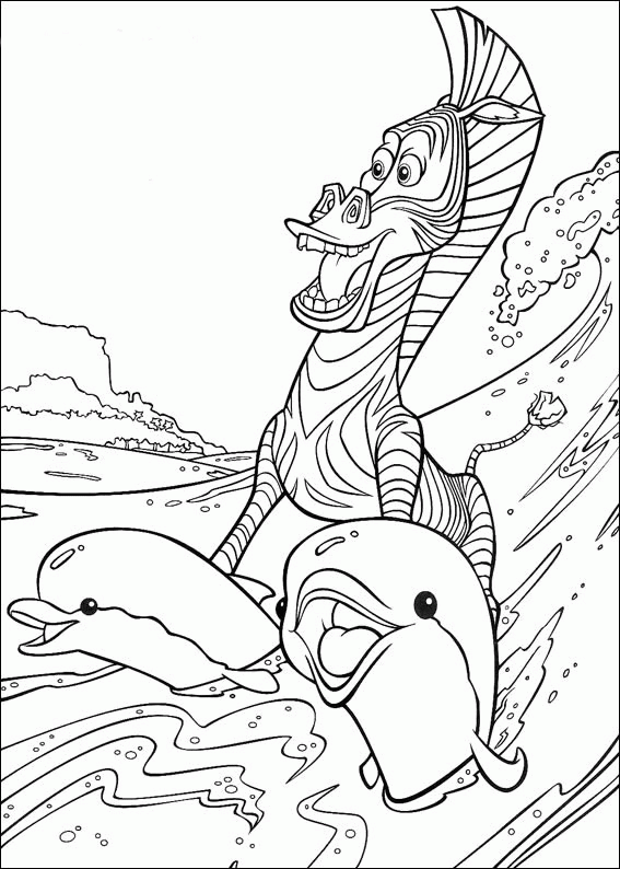 Madagascar coloring pages