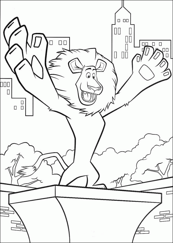 Madagascar coloring pages