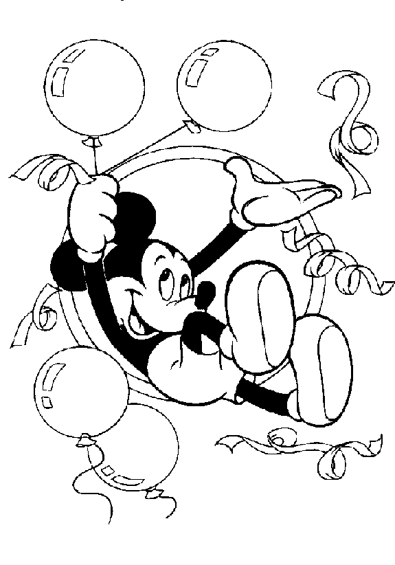 Mickey mouse coloring pages