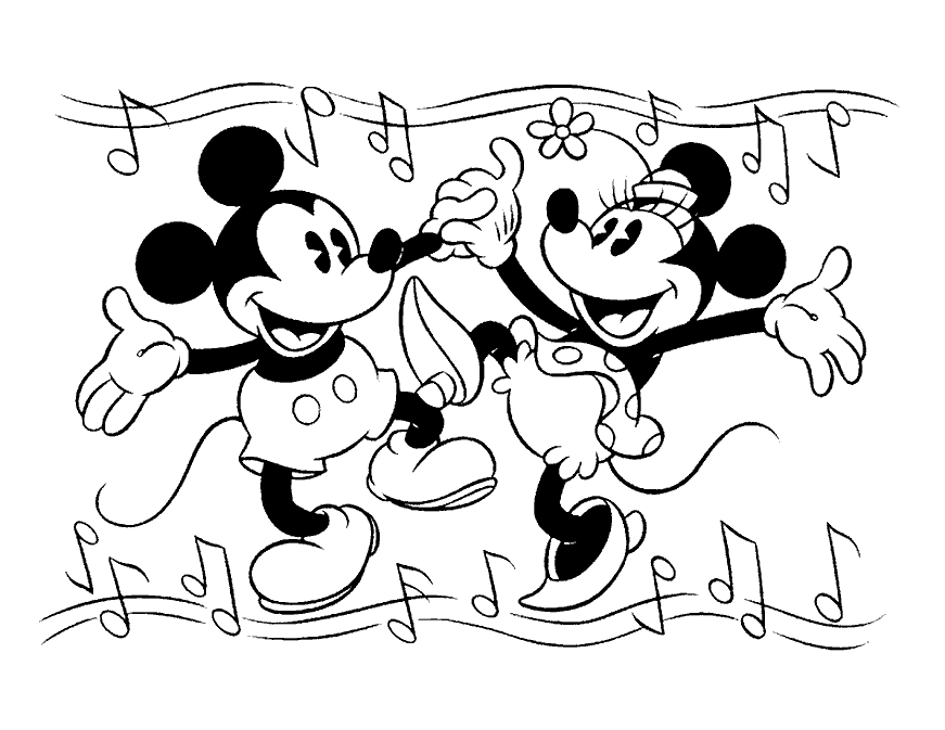 Mickey mouse coloring pages