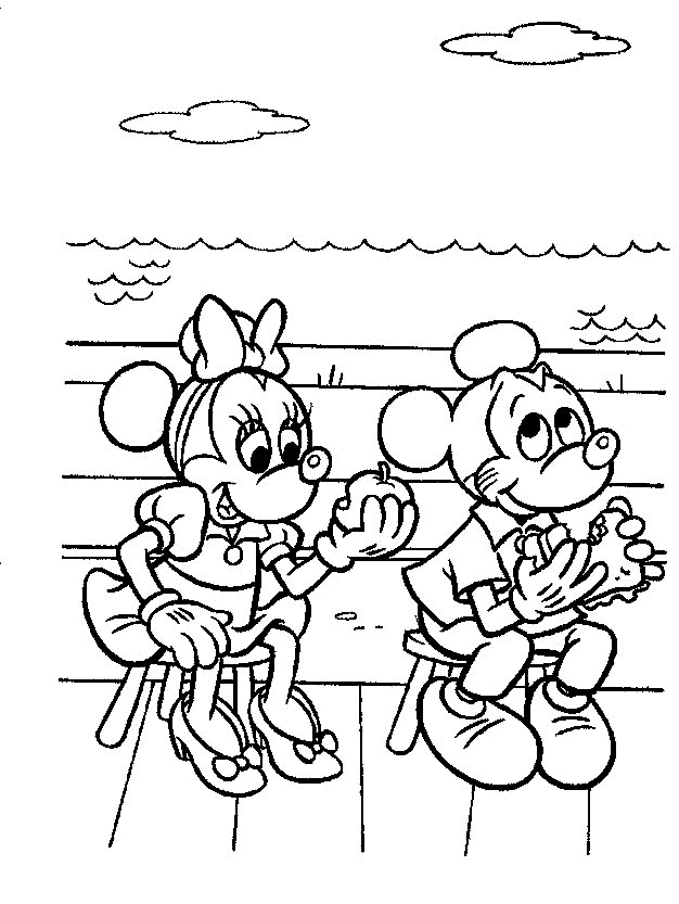 Mickey mouse coloring pages