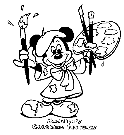 Mickey mouse coloring pages