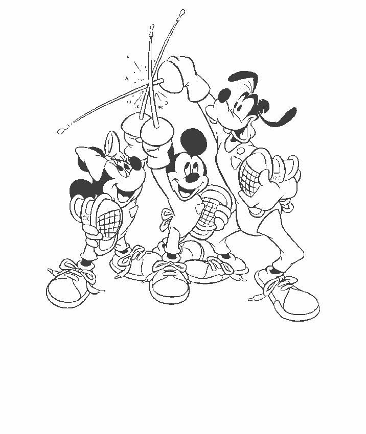 Mickey mouse coloring pages