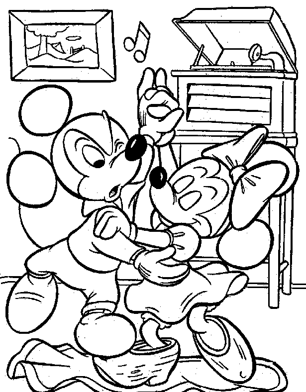 Mickey mouse coloring pages