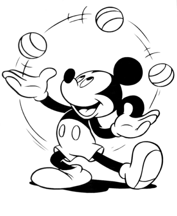 Mickey mouse coloring pages