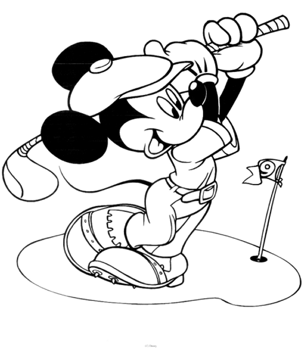 Mickey mouse coloring pages