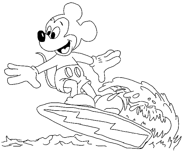 Mickey mouse coloring pages