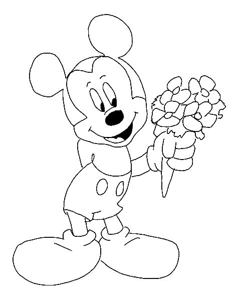 Mickey mouse coloring pages