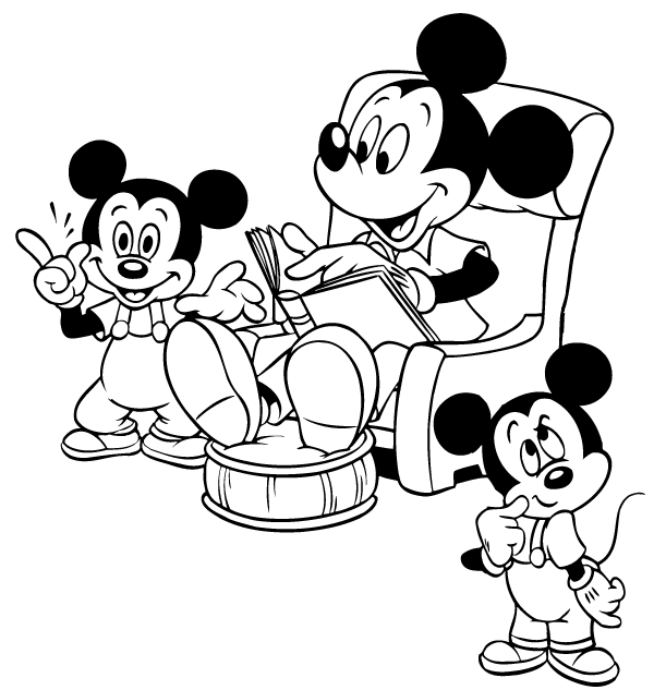 Mickey mouse coloring pages