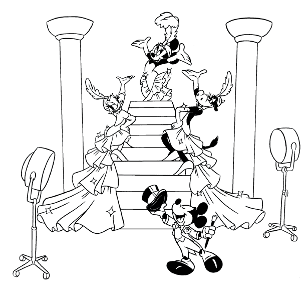 Mickey mouse coloring pages