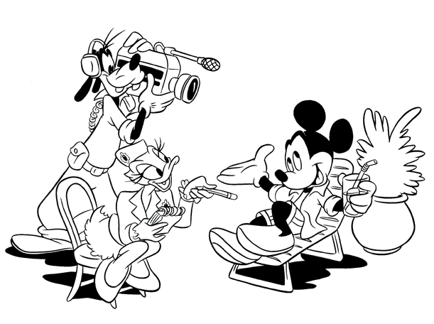 Mickey mouse coloring pages